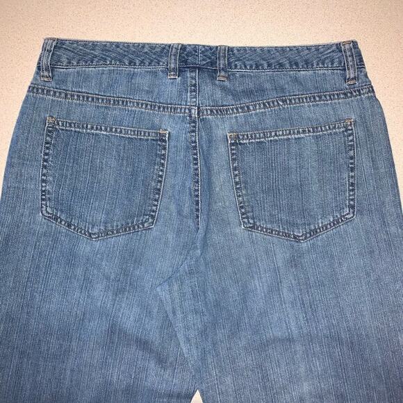 So Blue by Sigrid Olsen 100% Cotton Flip Up Jeans Sz 6 - Picture 5 of 8